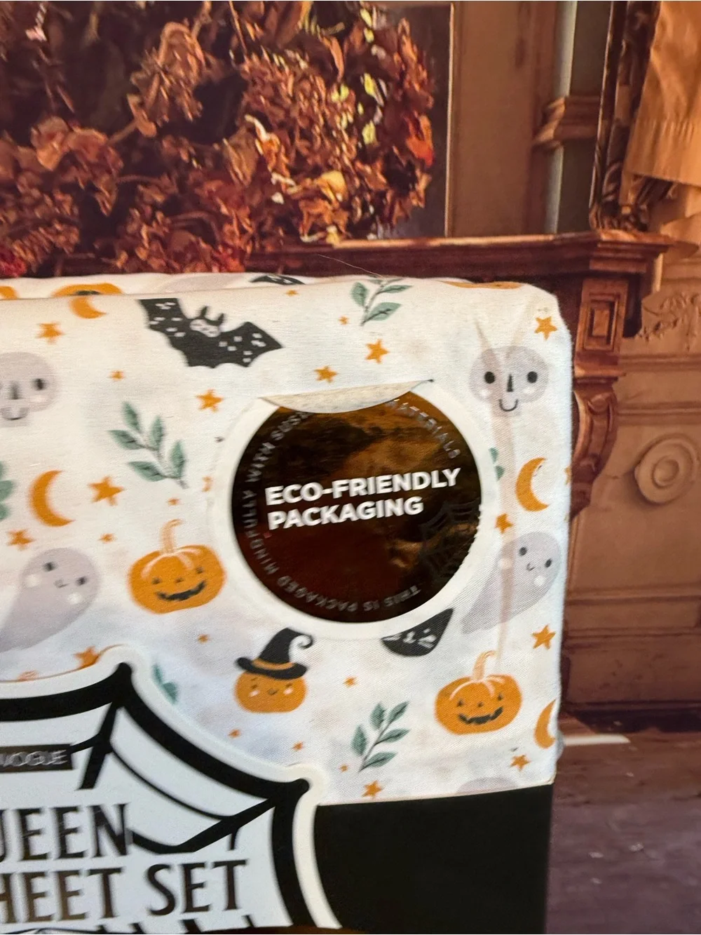 Envogue Queen 4-Piece Sheet Set NWT Halloween Summerween Soft